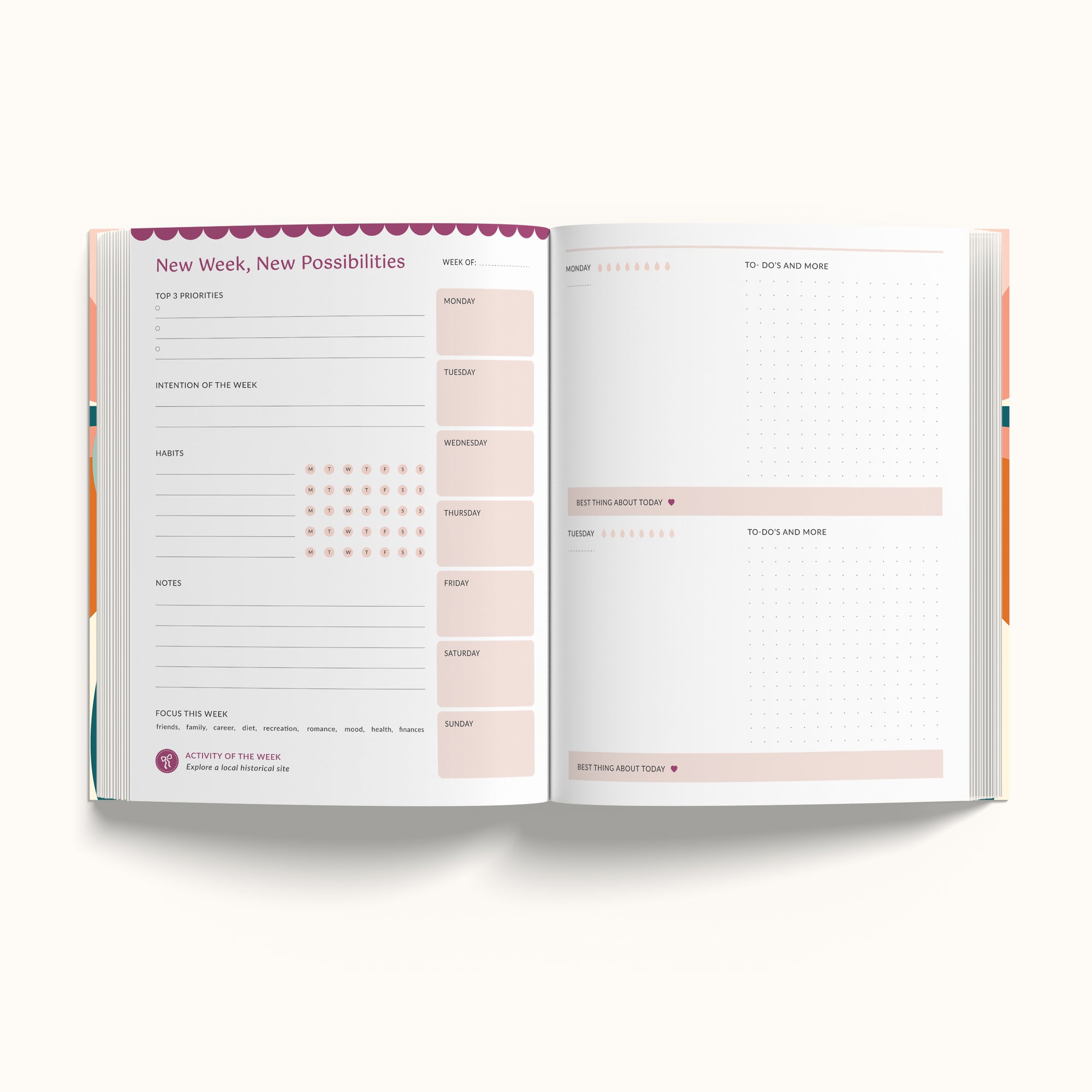 Annual Undated Planner - Grow with the Flow