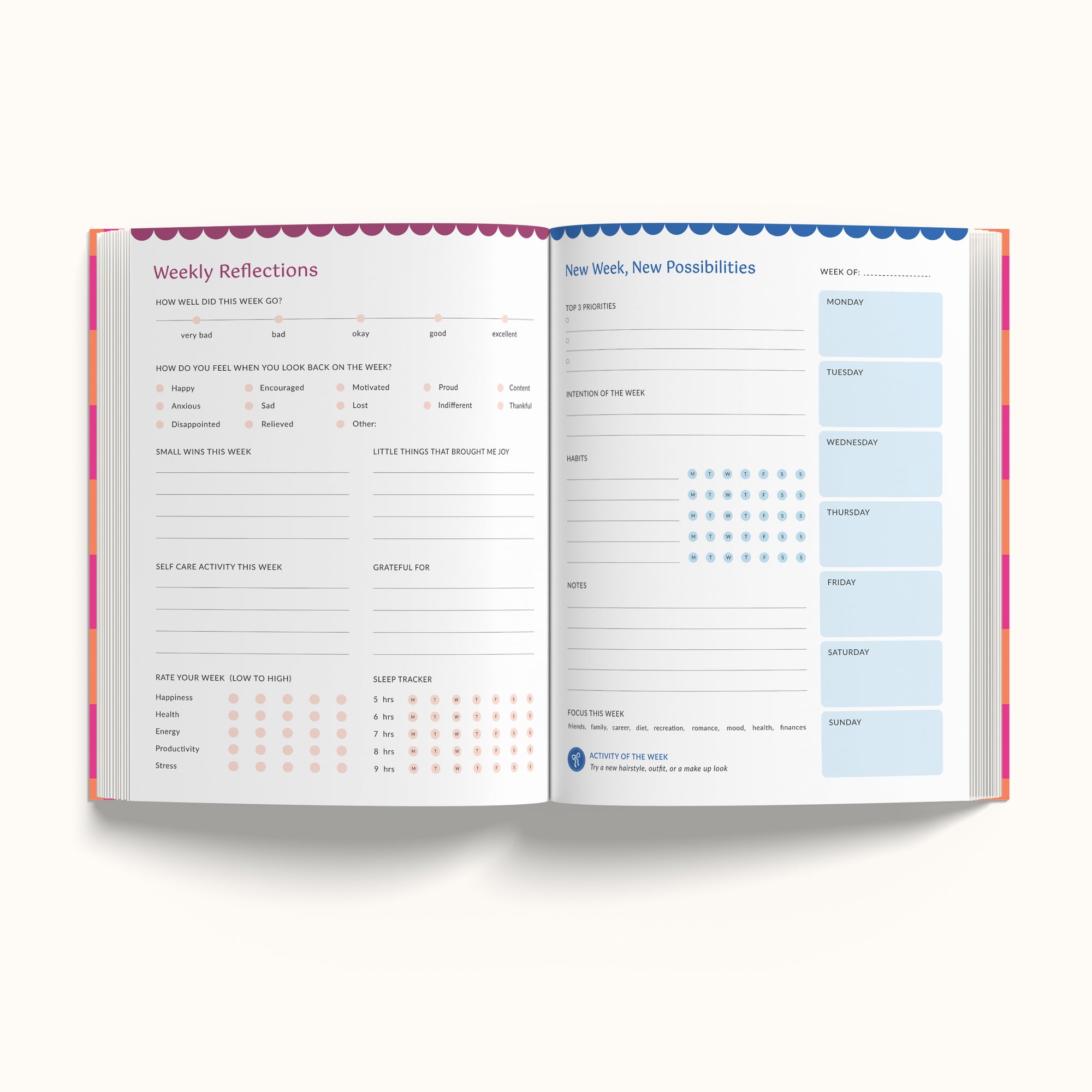 Annual Undated Planner - Create the Life of Your Dreams