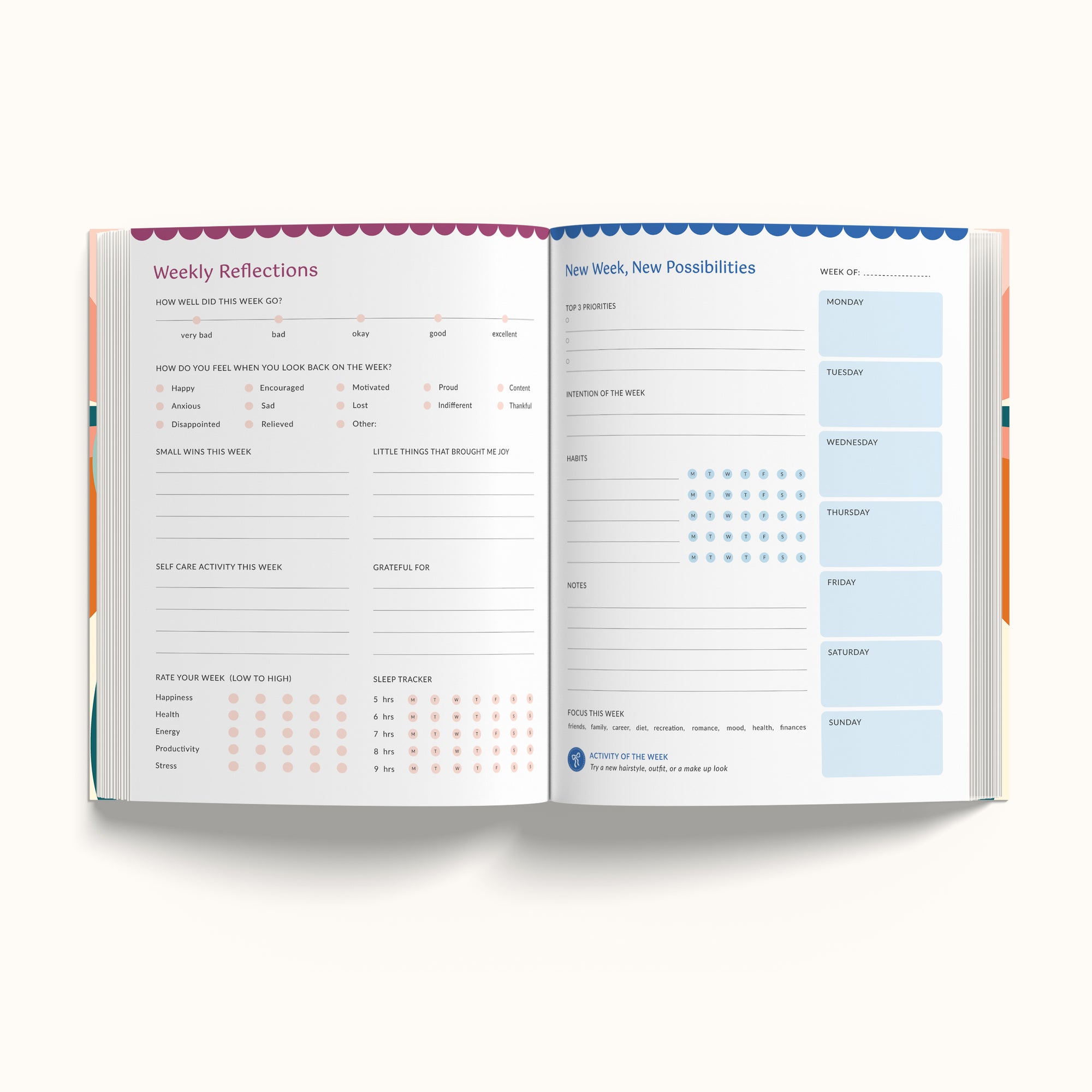 Annual Undated Planner - Grow with the Flow